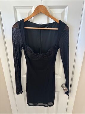White Fox Boutique | Dresses | Need A Miracle Long Sleeve Glitter Mini  Dress Champagne | Poshmark